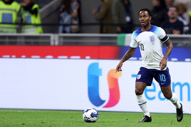 Raheem Sterling Playing for England
