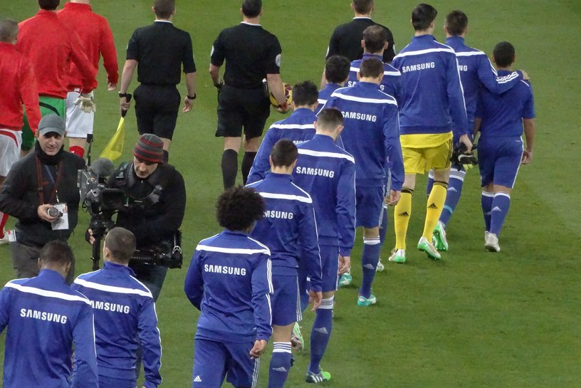 Chelsea Players Against Stoke City in 2014