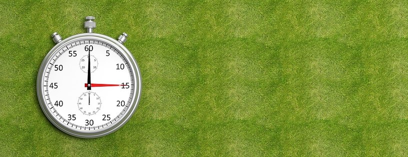Silver Stopwatch on Grass