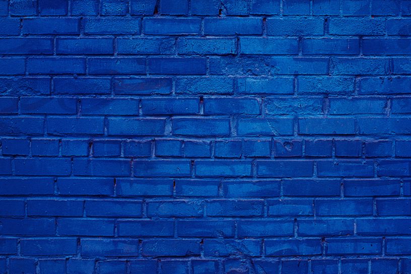 Blue Brick Wall