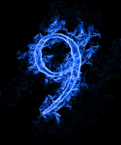 Blue Flame Number 9