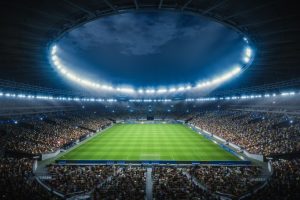 Football Stadium During Night Match