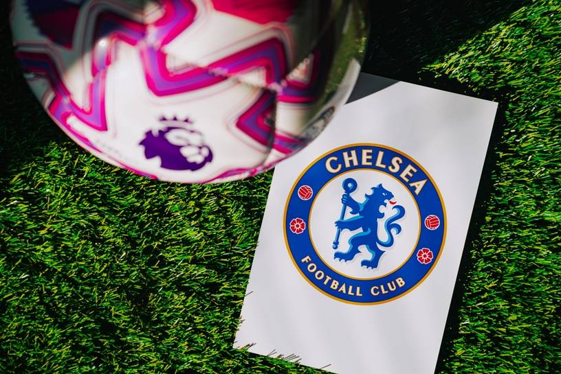 Chelsea Logo with Premier League Football