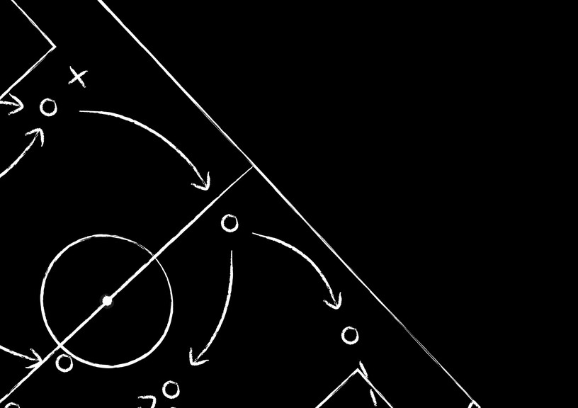 Black Football Tactics at Angle