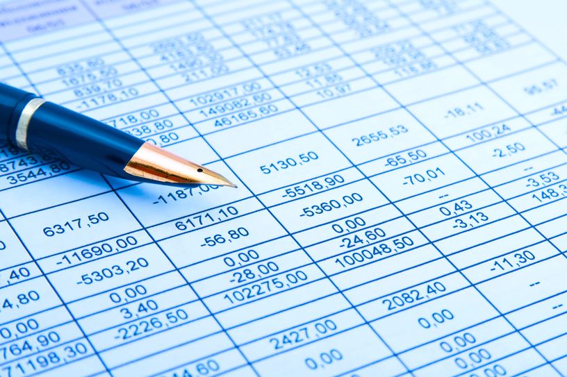Balance Sheet with Fountain Pen