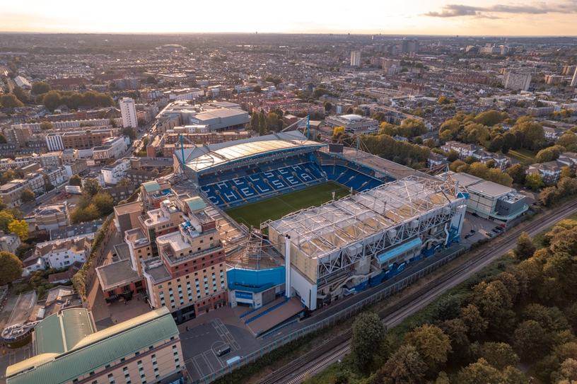Chelsea Stamford Bridge Aerial View