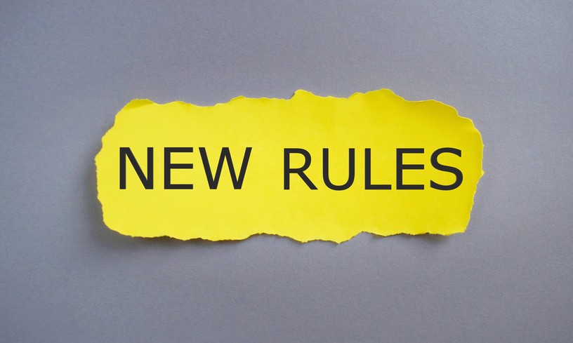 New Rules Message on Torn Yellow Paper