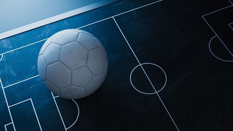 White Football on Tactics Board