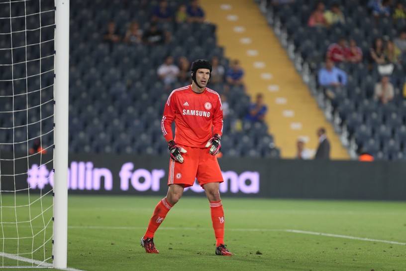 Petr Cech Playing for Chelsea