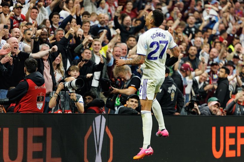 Morgan Rogers Celebrating Europa League Final Goal