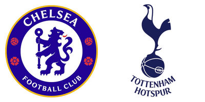 Chelsea v Tottenham Logos