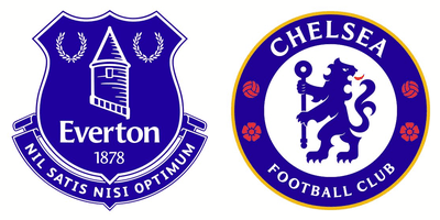 Everton v Chelsea Logos