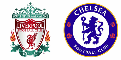 Liverpool v Chelsea Logos