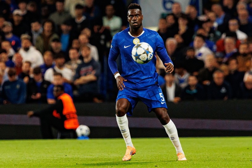 Benoit Badiashile Playing for Chelsea in Champions League