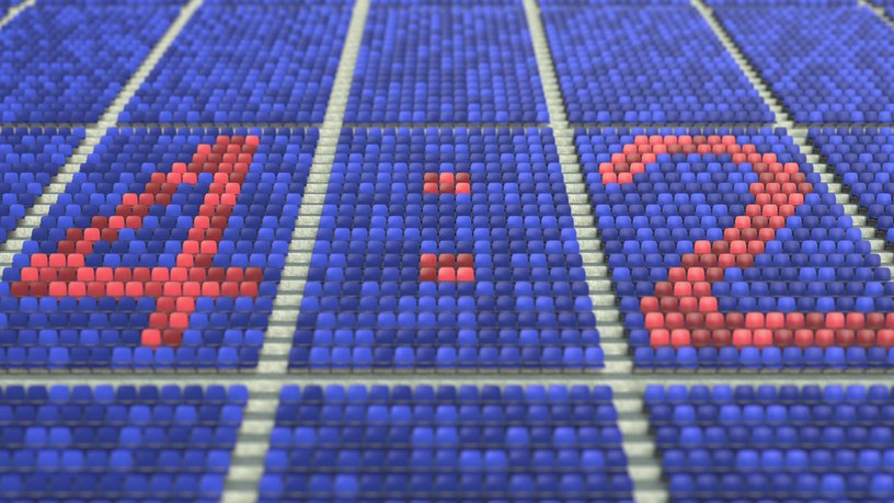 Red 4:2 Score on Blue Seats