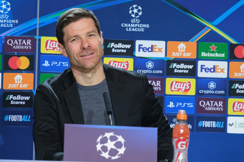 Xabi Alonso at Champions League press conference